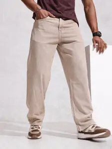 WROGN Men Pure Cotton Loose Fit Stretchable Jeans