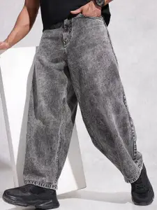 WROGN Men Pure Cotton Baggy Fit Heavy Fade Jeans