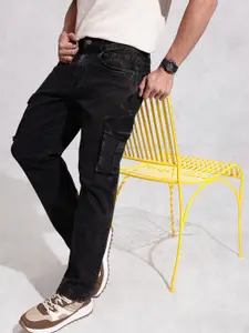 WROGN Men Cargo Anti Fit Light Fade Stretchable Jeans