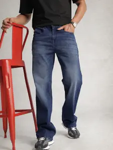 WROGN Men Bootcut Heavy Fade Stretchable Jeans