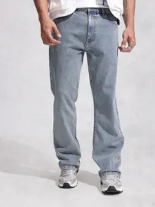 WROGN Men Bootcut Mid-Rise Heavy Fade Stretchable Jeans