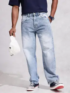 WROGN Men Loose Fit Heavy Fade Pure Cotton Jeans