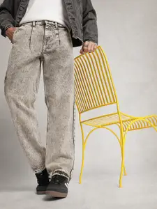 WROGN Men Loose Fit Heavy Fade Pure Cotton Jeans