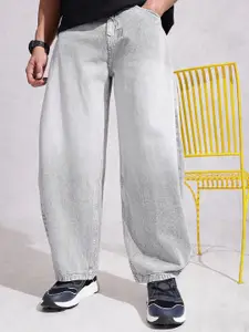 WROGN Men Balloon Fit Heavy Fade Pure Cotton Jeans