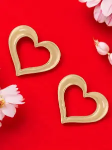 OOMPH Heart Shaped Studs Earrings