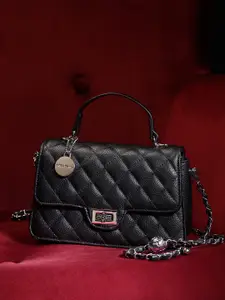 DressBerry Quilted Structured Satchel