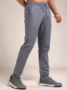 NEVER NEUD Men Relaxed Linen Traveller Trousers