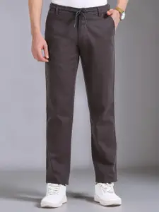 NEVER NEUD Men Relaxed Fancy Linen Trousers