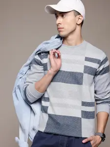 The Roadster Lifestyle Co. Geometric Self Design Pullover