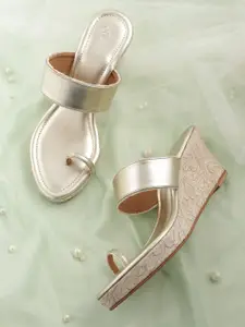 House of Pataudi Ethnic Wedge Heels