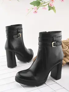 The Roadster Lifestyle Co Women Block-Heeled Regular Boots