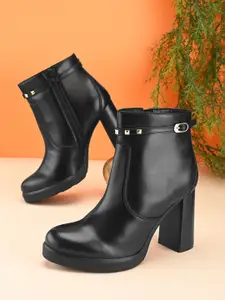 The Roadster Lifestyle Co Women Block-Heeled Ankle Boots
