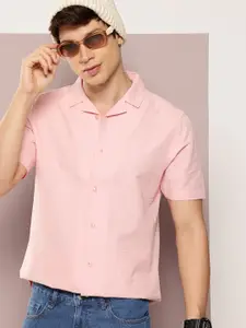 Kook N Keech Self-Striped Seersucker Casual Shirt