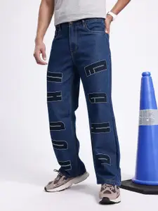 Kook N Keech Men Straight Fit Printed Non-Stretchable Jeans
