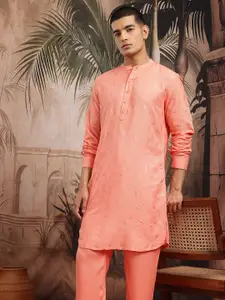 Sangria Printed Kurta with Pyjamas