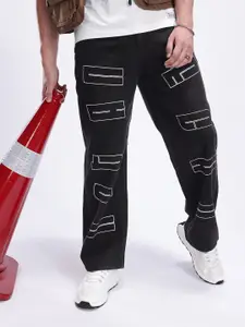 Kook N Keech Men Pure Cotton Typography Printed Straight Fit Jeans