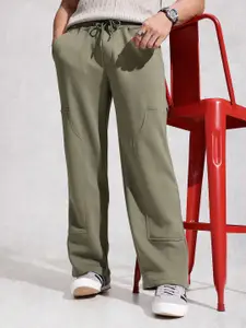 WROGN Men Oversized Track Pant