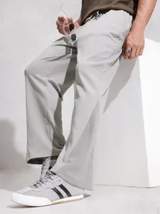 WROGN Men Oversized Panelling Regular Track Pants