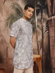 Sangria Floral Printed Floral Kurta