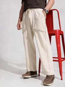 WROGN Men Oversized Track Pant