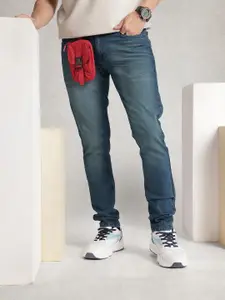 WROGN Men Slim Fit Light Fade Stretchable Jeans