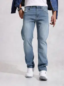 WROGN Men Anti Fit Light Fade Stretchable Jeans