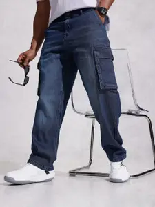 WROGN Men Pure Cotton Loose Fit Light Fade Jeans