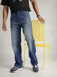 WROGN Men Bootcut Light Fade Stretchable Jeans