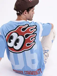 Kook N Keech Men Printed Pure Cotton Oversized T-shirt