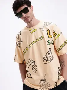 Kook N Keech Printed Oversize Pure Cotton T-shirt