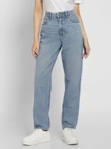 AMERICAN EAGLE OUTFITTERS Women Mildly Distressed Light Fade Jeans