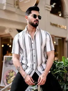 TRYBUY.IN Men Opaque Striped Casual Shirt