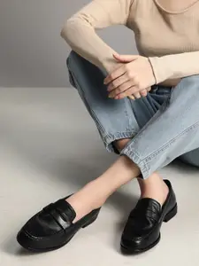 Kenneth Cole Leather Women Leather Penny Loafers