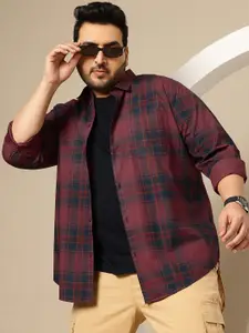 Sztori Men Premium Tartan Checked Pure Cotton Casual Shirt