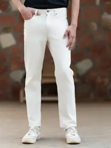 The Pant Project Men Ecru Biege Relaxed Fit Stretchable Cotton Jeans