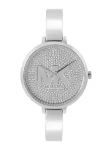 Michael Kors Women Embellished Dial & Bracelet Style Straps Analogue Watch MK4432