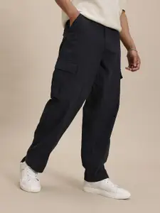 The Roadster Life Co. Men Pure Cotton Relaxed Cargos