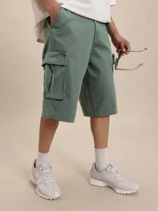 The Roadster Life Co. Men Skater Fit Pure Cotton Cargo Shorts