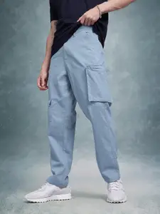 The Roadster Life Co. Men Pure Cotton Relaxed Fit Cargos