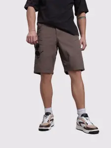 The Roadster Life Co. Men Mid-Rise Pure Cotton Relaxed Fit Cargo-Style Shorts