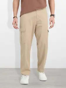 The Roadster Life Co. Men Relaxed Fit Cotton Cargos