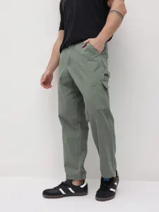 The Roadster Life Co. Men Toggle Hem Relaxed Fit Cotton Cargos