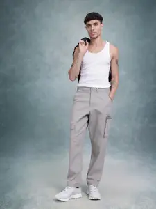 The Roadster Life Co. Men Pure Cotton Relaxed Fit Cargos