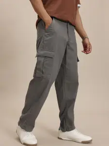 The Roadster Life Co. Men Pure Cotton Relaxed Cargos