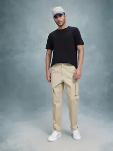 The Roadster Life Co. Men Pure Cotton Relaxed Cargos