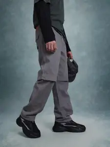 The Roadster Life Co. Men Straight Fit Twill Trousers