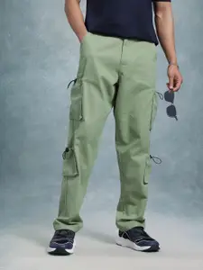The Roadster Life Co. Men Relaxed Fit Cargo Style Trousers