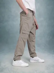 The Roadster Life Co. Men Pure Cotton Relaxed Cargos