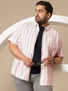 Sztori Plus Size Striped Casual Shirt