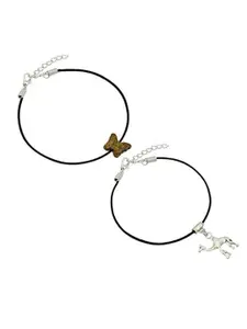 HIGH TRENDZ Women Set of 2 Anklets